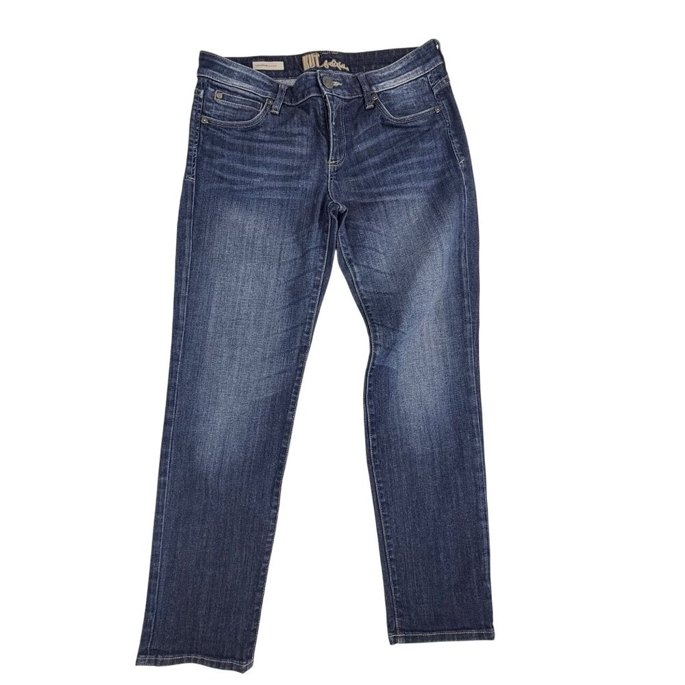 Kut from the Kloth Catherine Boyfriend Jeans Women's Size 6 Dark Wash Denim